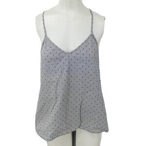 Madewell Lullaby Pajama Cami Top Swiss Dot Size S Tank Polka Dot Blue Stripe